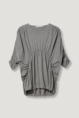 Grey women pyjama elastic detail.  Cool, comfortable and trendy and useful for night and day wear. Althleisure.